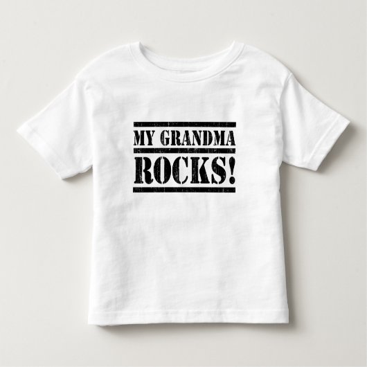 T-shirt Pour Les Tous Petits Mes roches de grand-maman (Devant)