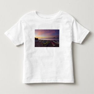 T-shirt Pour Les Tous Petits Mexique, Basse-Californie, mer de Cortez. Kayaks d