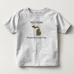 T-shirt Pour Les Tous Petits Michigan - Les cinq T-Shirt américains