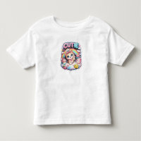 Mignon Arc-en-Ciel Chat Adorable Kawaii tee pour t
