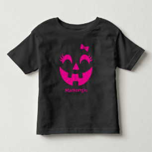 T-shirt Pour Les Tous Petits Mignon Citrouille d'Halloween Personnalisée Jack O