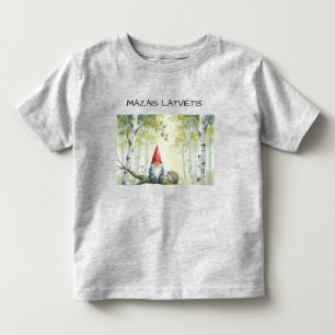 T-shirt Pour Les Tous Petits Mignon gnome letton Latvietis personnalisé