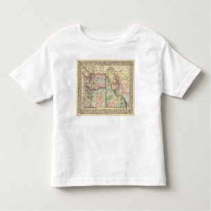 T-shirt Pour Les Tous Petits Minerai, lavage, Idaho, carte de Mont par Mitchell