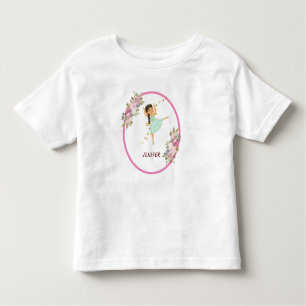 T-shirt Pour Les Tous Petits  Minuscule danseur   Ballet Floral rose Fête Anniv