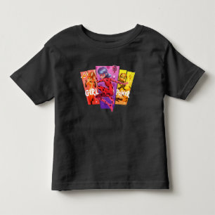 T-shirt Pour Les Tous Petits Miraculous Girls Girl Power