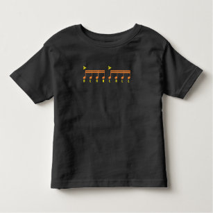 T-shirt Pour Les Tous Petits Mise en tambour de musique de feuille de batteur