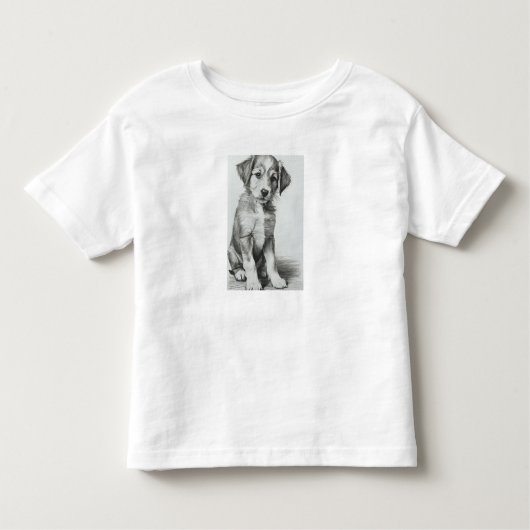 T-shirt Pour Les Tous Petits Mix race chiot (Devant)