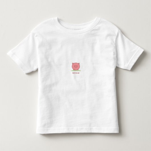 T-shirt Pour Les Tous Petits Mmm tee - shirt de lard (Devant)