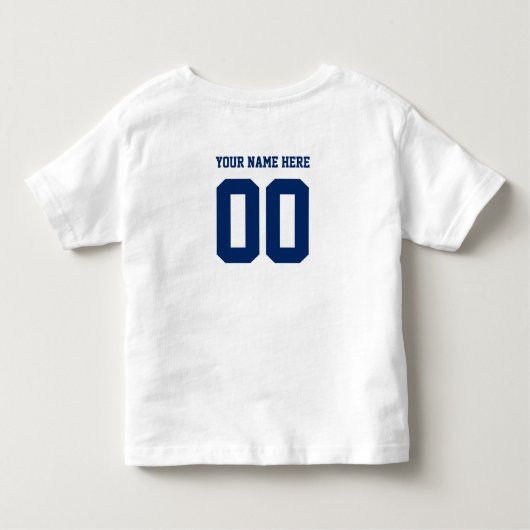 T-shirt Pour Les Tous Petits Modèle monogramme de l'équipe sportive personnalis (Dos)