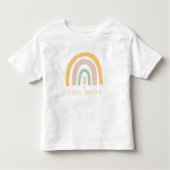 T-shirt Pour Les Tous Petits Moderne Pastel Rainbow Girl'âge d'anniversaire (Devant)