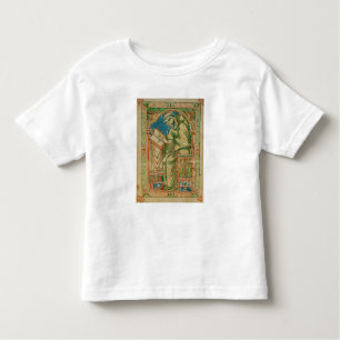 T-shirt Pour Les Tous Petits Moine Eadwine au travail sur le manuscrit,