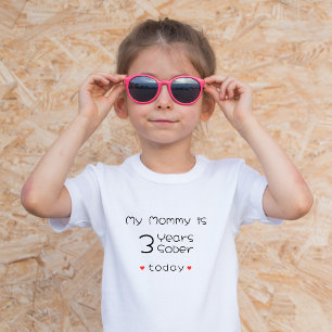 T-shirt Pour Les Tous Petits Moins d'année personnalisée Ma maman est 3 ans Sob