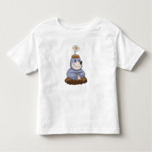 T-shirt Pour Les Tous Petits Mole avec Fleur marguerite