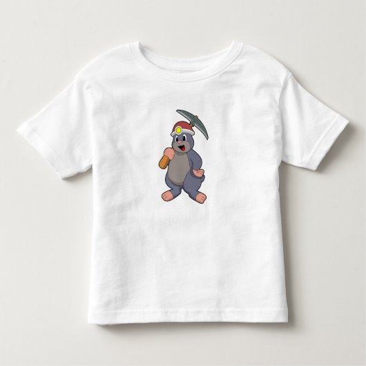 T-shirt Pour Les Tous Petits Mole avec Pickaxe (Devant)