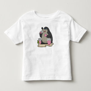 T-shirt Pour Les Tous Petits Mole en chanteur avec microphone