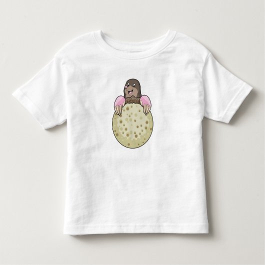 T-shirt Pour Les Tous Petits Mole with Moon (Devant)