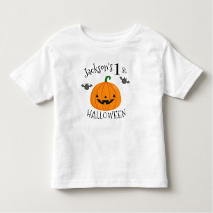 T-shirt Pour Les Tous Petits Mon 1er Citrouille d'Halloween personnalisé