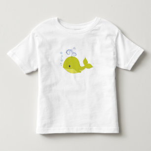 T-shirt Pour Les Tous Petits Mon bébé baleine verte