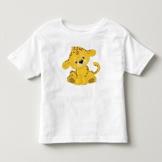 T-shirt Pour Les Tous Petits Mon bébé léopard (Devant)