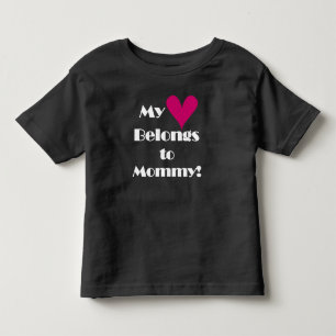 T-shirt Pour Les Tous Petits Mon coeur appartient à maman