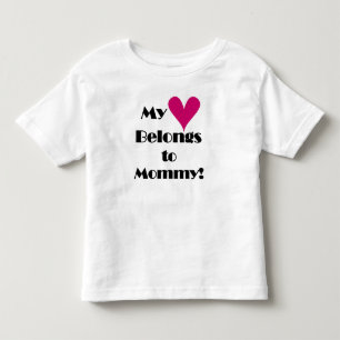 T-shirt Pour Les Tous Petits Mon coeur appartient à maman