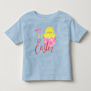T-shirt Pour Les Tous Petits MON FIRST EASTER drôle cadeau de poussin de pâqu