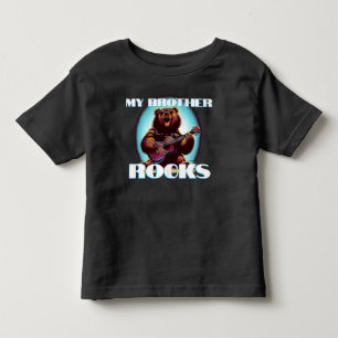 T-shirt Pour Les Tous Petits Mon frère déchire ! Ours coloré