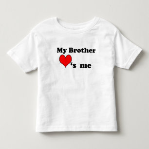 T-shirt Pour Les Tous Petits Mon frère m'aime