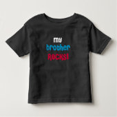T-shirt Pour Les Tous Petits Mon frère Rocks (Devant)