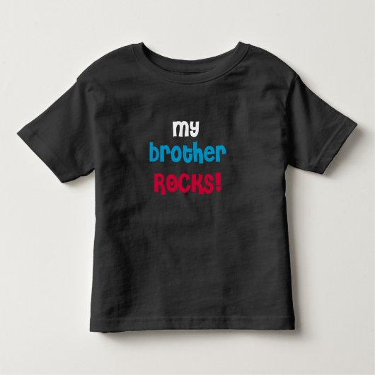 T-shirt Pour Les Tous Petits Mon frère Rocks (Devant)