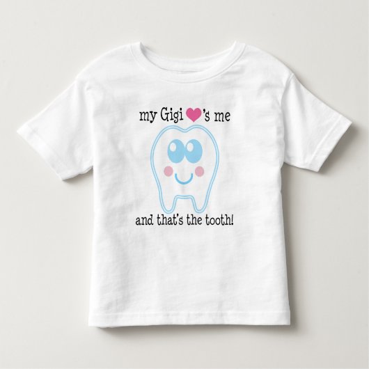 T-shirt Pour Les Tous Petits Mon Gigi M'Aime Dent (Devant)