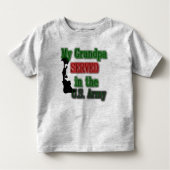 T-shirt Pour Les Tous Petits Mon grand-papa servi (Devant)