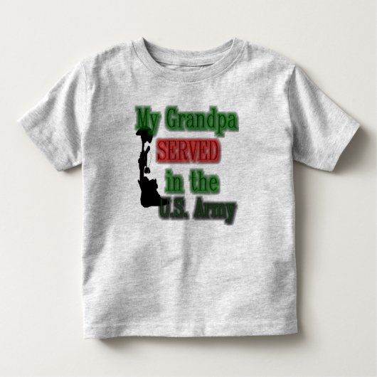 T-shirt Pour Les Tous Petits Mon grand-papa servi (Devant)