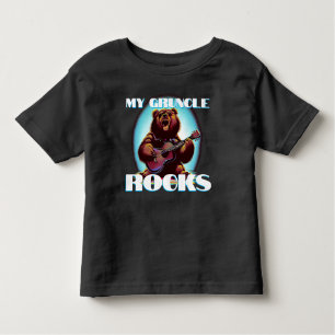T-shirt Pour Les Tous Petits Mon Gruncle Rocks ! Ours coloré