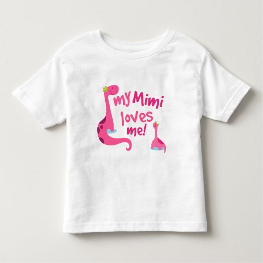 T-shirt Pour Les Tous Petits Mon Mimi m'aime dinosaure (Devant)
