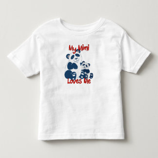 T-shirt Pour Les Tous Petits Mon Mimi m'aime panda