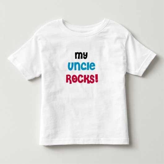 T-shirt Pour Les Tous Petits Mon oncle Rocks (Devant)