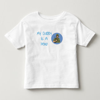 T-shirt Pour Les Tous Petits Mon papa est une chemise d'enfants de soldat