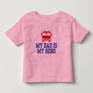 T-shirt Pour Les Tous Petits Mon Père Est Mon Héros