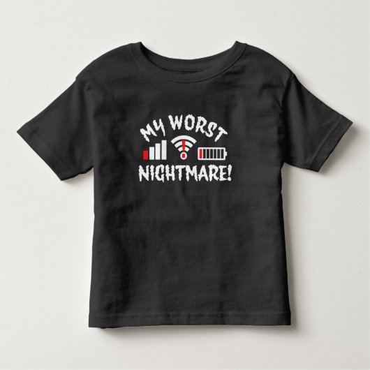 T-shirt Pour Les Tous Petits Mon pire cauchemar Tee (Devant)