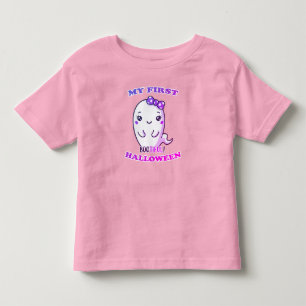 T-shirt Pour Les Tous Petits Mon premier Halloween, adorable petite fille migno