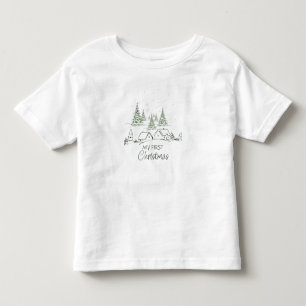 T-shirt Pour Les Tous Petits Mon premier Noël personnalisé