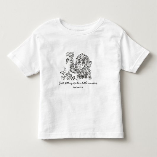 T-shirt Pour Les Tous Petits Monkey Business Toddler's T Shirt (Devant)