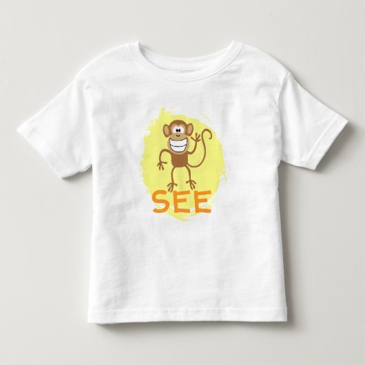 T-shirt Pour Les Tous Petits Monkey Voir (Devant)