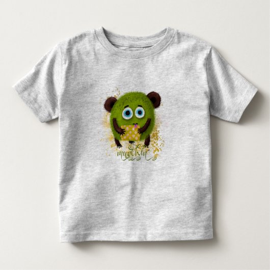T-shirt Pour Les Tous Petits Monstre gourmand (Devant)