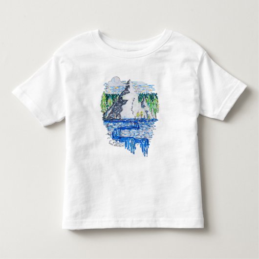 T-shirt Pour Les Tous Petits Montagne fraîche (Devant)