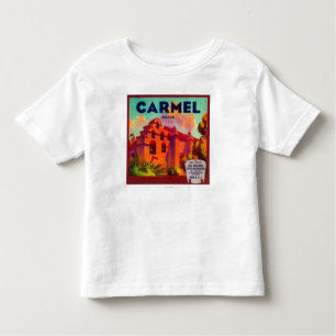 T-shirt Pour Les Tous Petits Montagnes oranges de Carmel LabelEast, CA