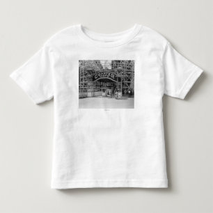 T-shirt Pour Les Tous Petits Montagnes russes à la photographie de parc d'éch