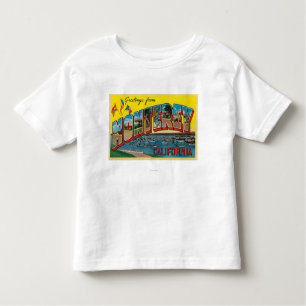 T-shirt Pour Les Tous Petits Monterey, la Californie - grandes scènes de lettre