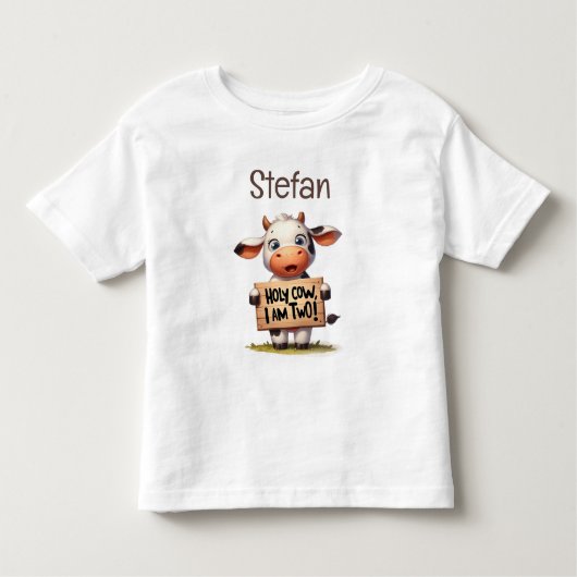 T-shirt Pour Les Tous Petits Moo-Moo I'm Two ! (Devant)